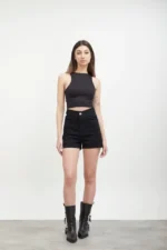 SHORT MOM BLACK 2
